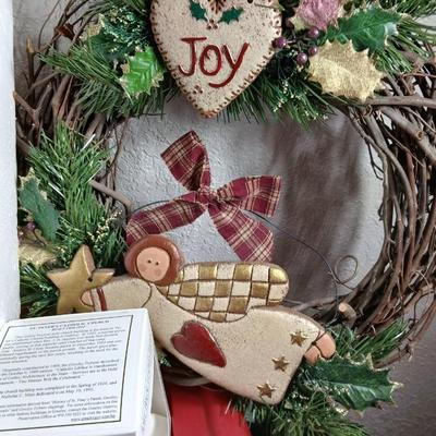 Christmas nativity set and other religious Christmas with a storage tote