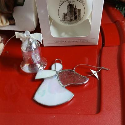Christmas nativity set and other religious Christmas with a storage tote