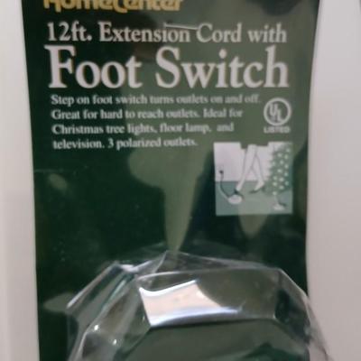 Christmas light sets and Super sphere lights with foot switch extension cord