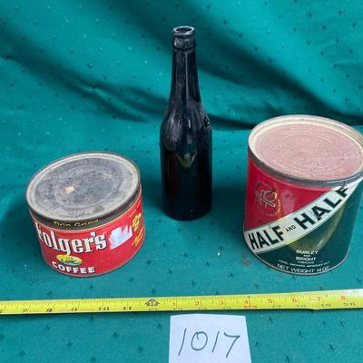 Vintage Cans and Bottle