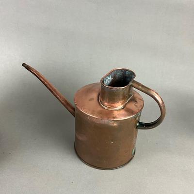 431 Antique Copper Bucket and Watering Can