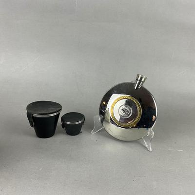 432 Grants of Dalvey Scotland Flask with Flask and Shot Glasses