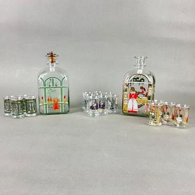 435 Holmegaard Glass Bottle with Cordials and Coffee Mugs