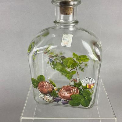 437 Holmegaard Glass Bottle Decanter with Cordial Glasses