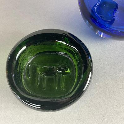 438 Set of Four Kosta Boda Glass Decor