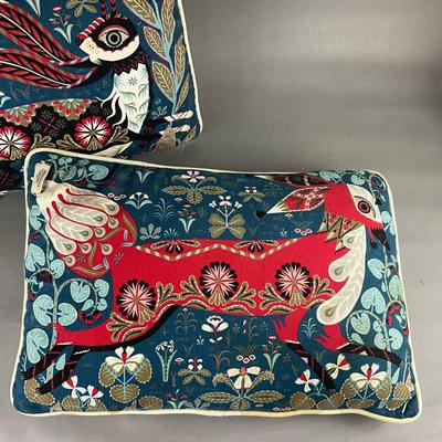 440 Klaus Haapaniemi Swedish Linen Running Fox Pillows