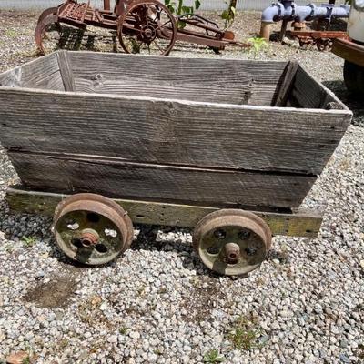 Sale Photo Thumbnail #33: Vintage Coal Cart