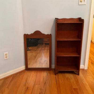 558 Maple Bookshelf & Mirror