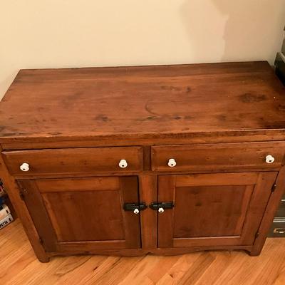 543 Antique Pine Two Drawer Cabinet