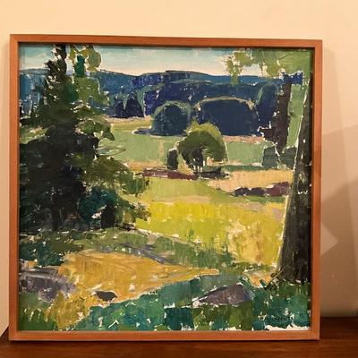 542 Origianl Oil Painting On Canvas By H. Rodin 1978