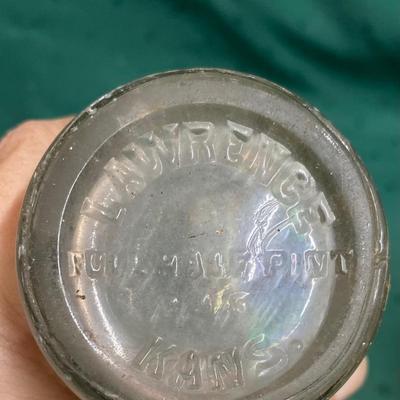 Vintage Lawrence Ks Jayhawk Soda Bottle