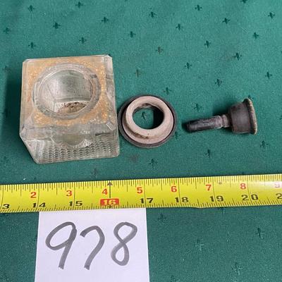 Vintage Self Closing Ink Well