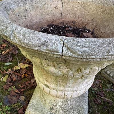 395 Pair of Concrete Planters.