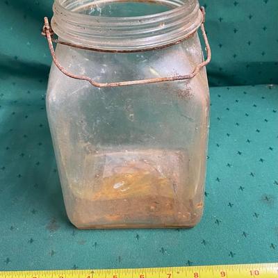 Vintage Butter Churn Jar Only