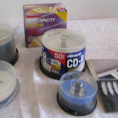 CD-R (45), DVDR (57), Mini CDR (14), 2 pkg cable clips