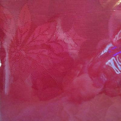 Red Christmas tablecloth 60" x 102" oblong festive poinsettia design