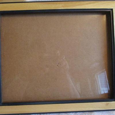 3 Picture frames, 1 shadow box