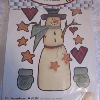 4 Iron-on Christmas transfers