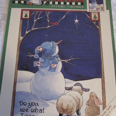4 Iron-on Christmas transfers