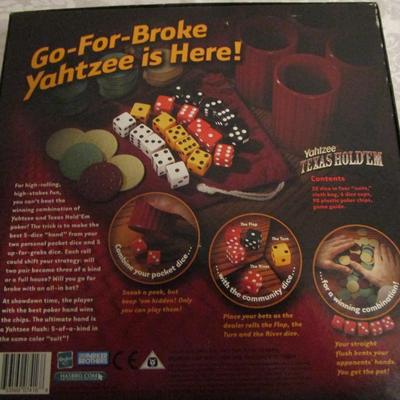 Yahtzee Texas Hold 'Em game