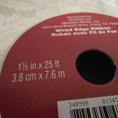 4 rolls Wired ribbon 