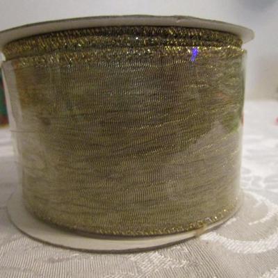 4 rolls Wired ribbon 