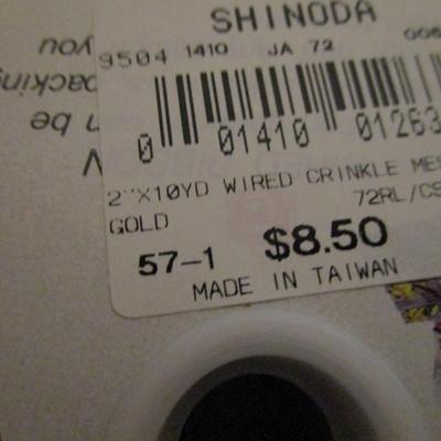 4 rolls Wired ribbon 