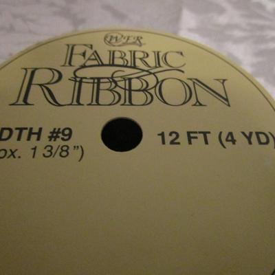 4 rolls Christmas fabric ribbon