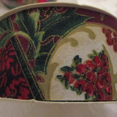 4 rolls Christmas fabric ribbon