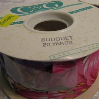 4 rolls fabric ribbon