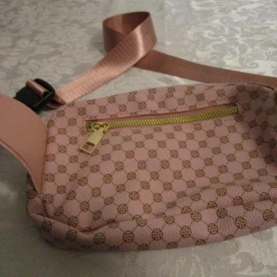 Pink waist belt purse