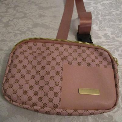Pink waist belt purse