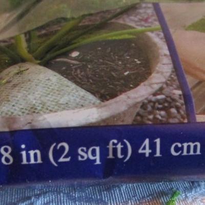 2 moss wreaths 12" new in pkg, moss mat - missing 7" x  6.5" of a 16" x 18" mat 
