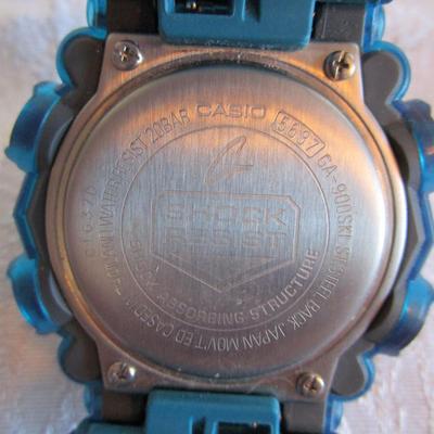 Casio G-Shock Men's Wrist Watch GA-900SKL-2ADR, teal watchband
