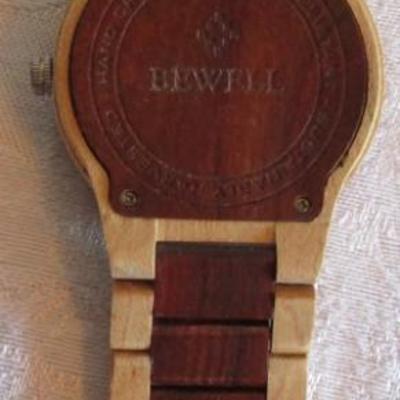 Bewell sandalwood men's watch