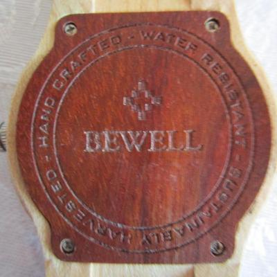 Bewell sandalwood men's watch