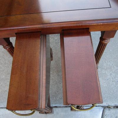 3-in-one table, main table plus two foldable tables underneath it