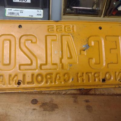 1966 North Carolina Vehicle License Plate
