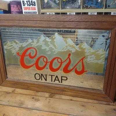 Coors on Tap Advertising Wall Mirror