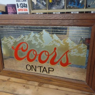 Coors on Tap Advertising Wall Mirror