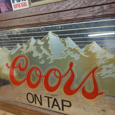 Coors on Tap Advertising Wall Mirror