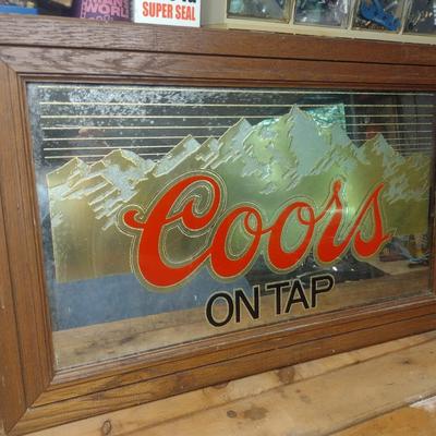 Coors on Tap Advertising Wall Mirror