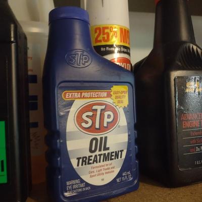Collection of Automotive Fluids Various Content Levels