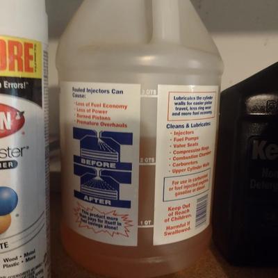 Collection of Automotive Fluids Various Content Levels