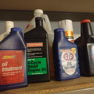 Collection of Automotive Fluids Various Content Levels