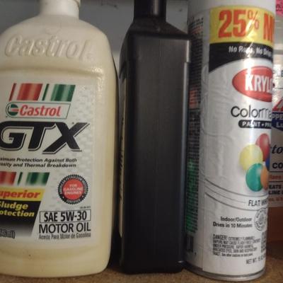 Collection of Automotive Fluids Various Content Levels