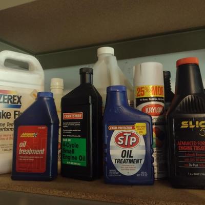 Collection of Automotive Fluids Various Content Levels