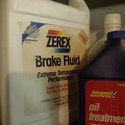 Collection of Automotive Fluids Various Content Levels