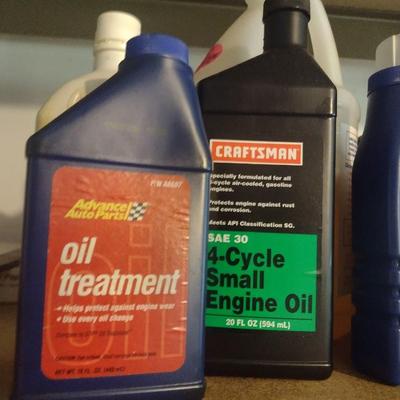 Collection of Automotive Fluids Various Content Levels