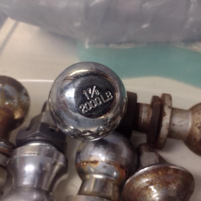 Assortment of Ball Hitches Various Sizes